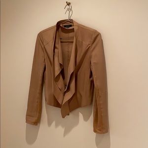 Light Camel Leather Jacket/Blazer